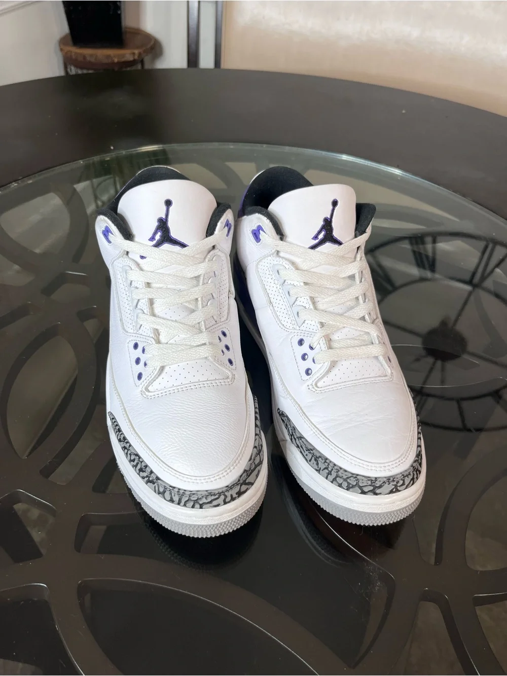 Nike Air Jordan 3 Retro Mid Dark Iris Mens Sz 10.5